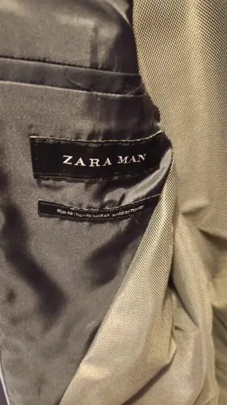 Chaqueta Americana Zara Azul Marino