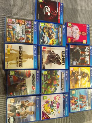 Consola PS4 + 11 Juegos + Mando Original