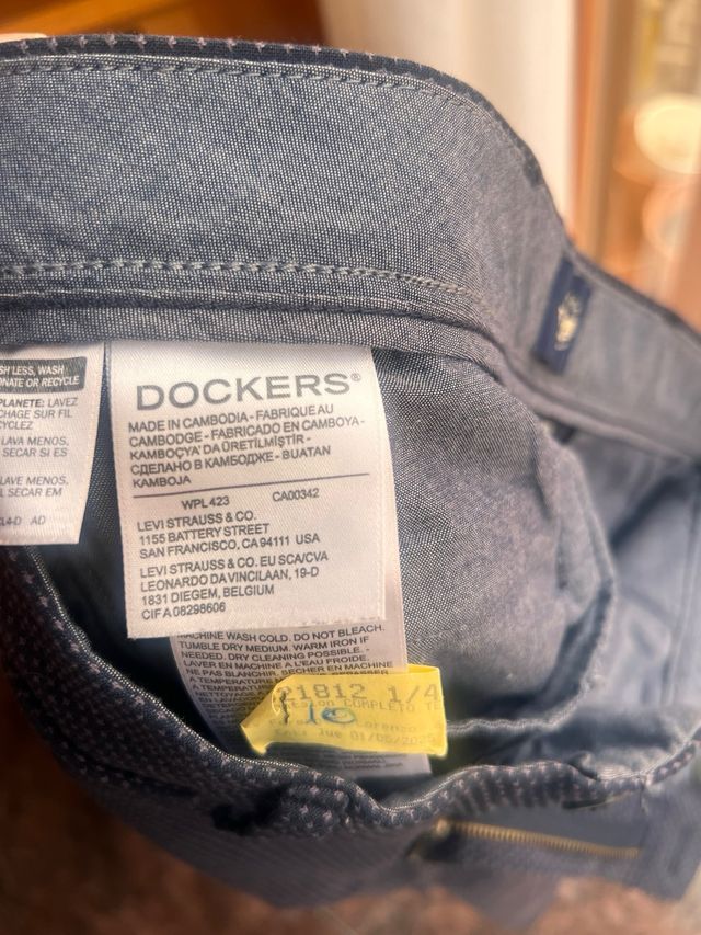 Pantalones Chinos Dockers Azul