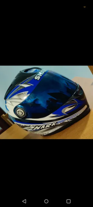 Casco integral Shark Talla M Azul