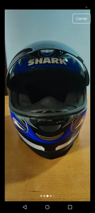 Casco integral Shark Talla M Azul