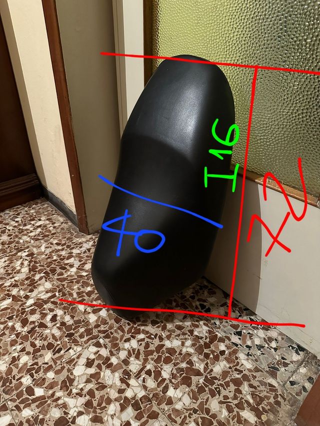 Sella originale Peugeot Vivacity pelle nera