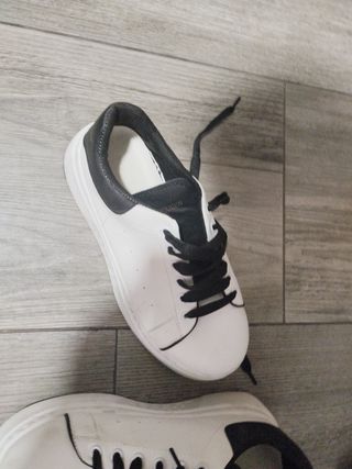 Zapatillas Adidas Blancas y Verdes