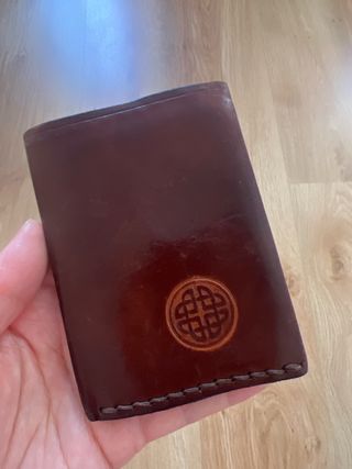 Cartera de piel vintage