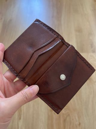 Cartera de piel vintage