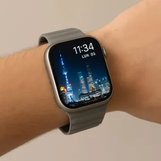 Apple Watch correa Gris/Plata. Naranja o negra