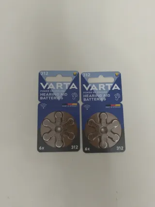 Pilas Varta 312 para audífonos