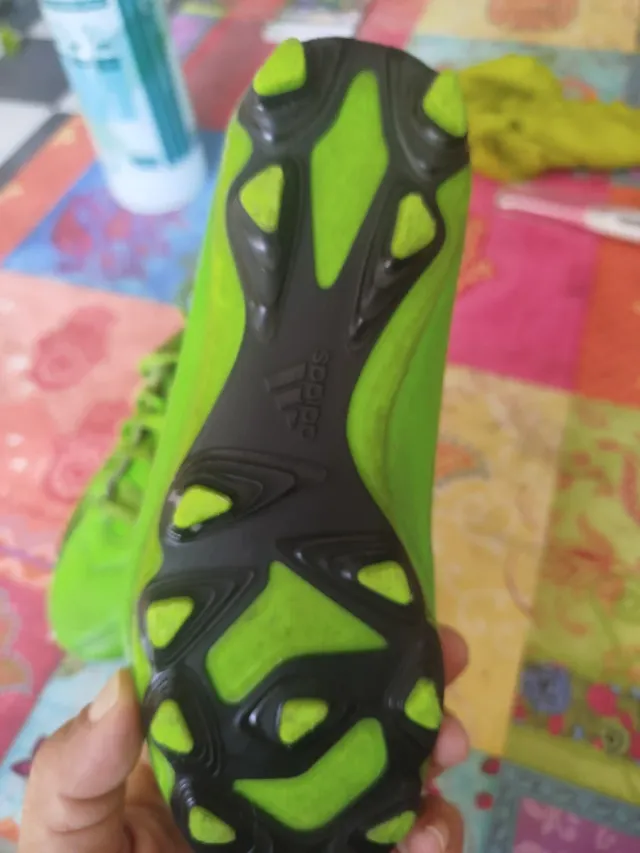 Botas de fútbol Adidas niño verdes