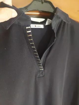 2 Polos Punt Roma Mujer Azul y Burdeos