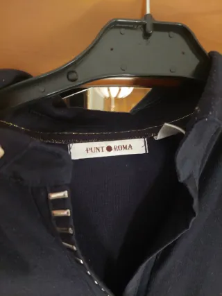 2 Polos Punt Roma Mujer Azul y Burdeos