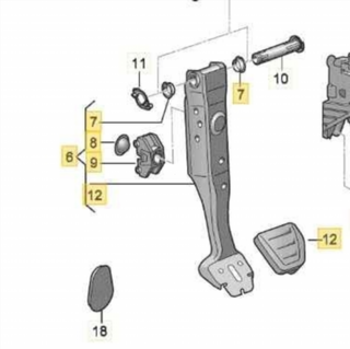 PEDAL FRENO SEAT LEON DGE