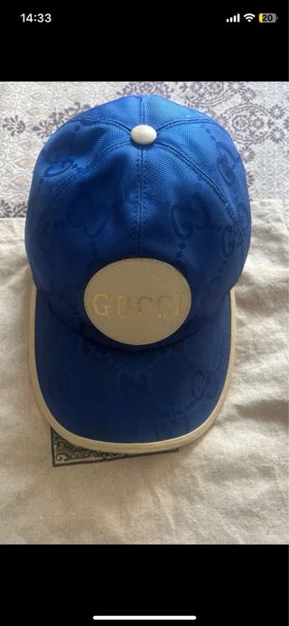 Gorra Gucci Azul y Dorada