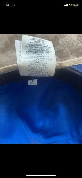 Gorra Gucci Azul y Dorada