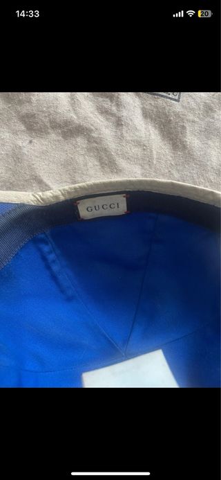 Gorra Gucci Azul y Dorada