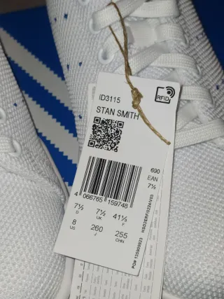 Zapatillas Adidas Stan Smith Blancas y Azules