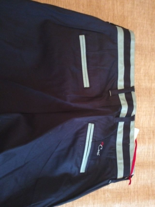 Pantalón chino CMS mujer azul marino T.40 Nuevo