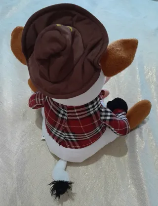 Peluche Mucca Cowboy H.35cm Tommy Toys nuovo