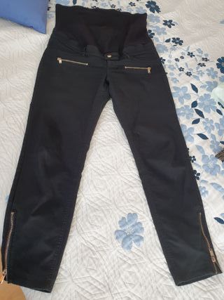 Pantalón premamá negro talla L