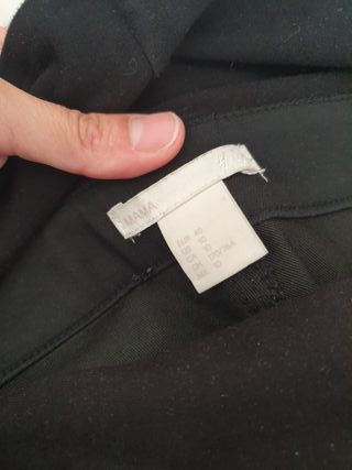 Pantalón premamá negro talla L