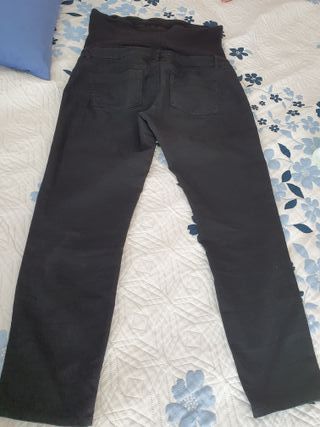 Pantalón premamá negro talla L