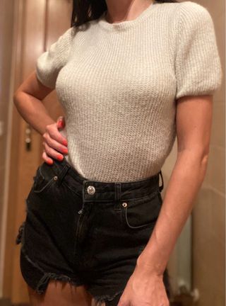 Jersey La Comet Lana Merinos Talla M Crema