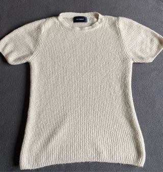 Jersey La Comet Lana Merinos Talla M Crema
