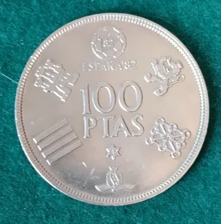 Moneda 100 Pesetas Mundial 82 España