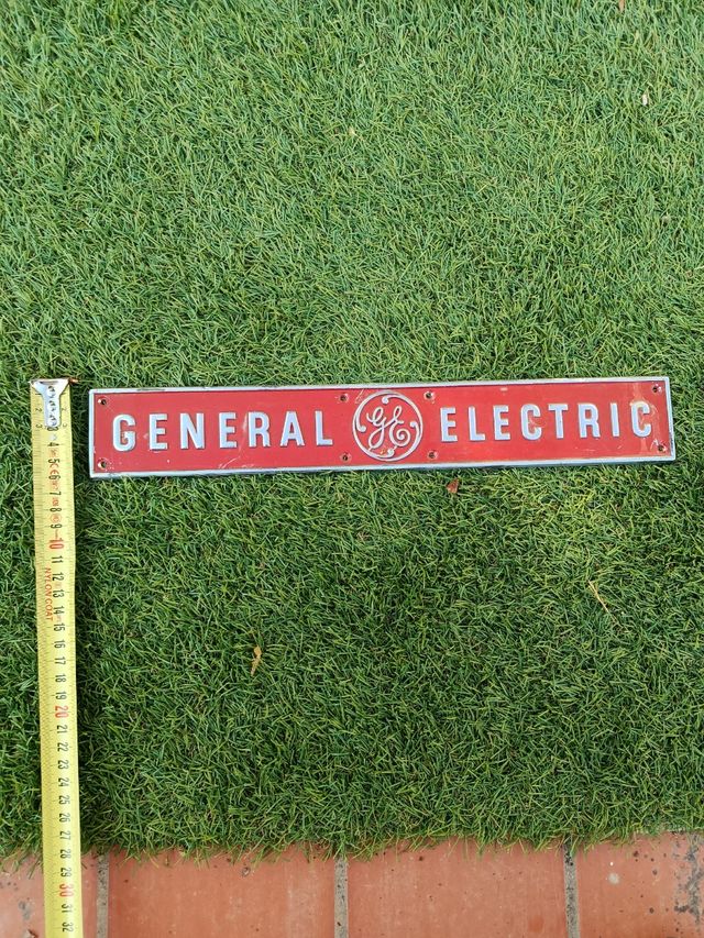 Letrero General Electric Metálico