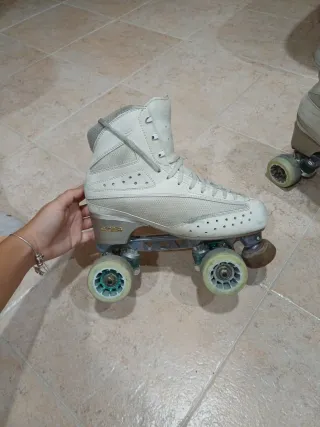Patines de patinaje artístico danza. 