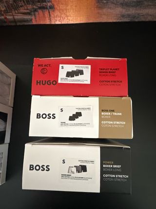 3 Cajas Camisetas BOSS Talla S