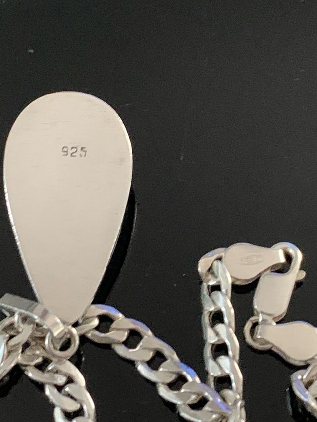 Cadena y Colgante Plata 925 Turquesa