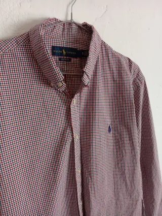 Camisa Ralph Lauren cuadros manga larga