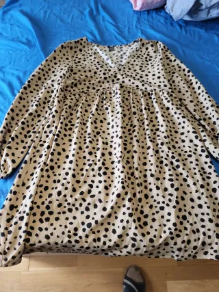 Vestido Shein estampado lunares talla S