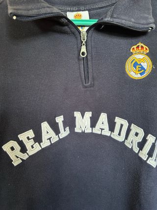 Sudadera Vintage Real Madrid Azul
