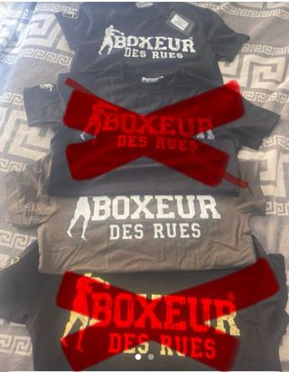Camisetas Boxeur des Rues (Negro y blanca)