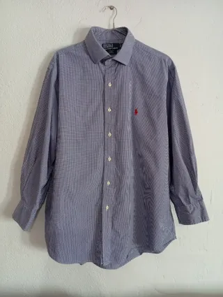 Camisa Polo Ralph Lauren cuadros azul
