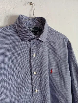 Camisa Polo Ralph Lauren cuadros azul