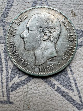 5 Pesetas  1883 *18 *83 