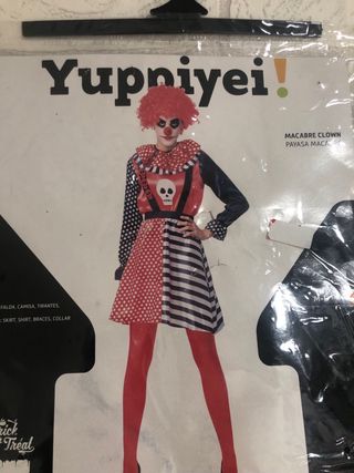 Disfraz Payaso Macabro Yupniyei Talla M