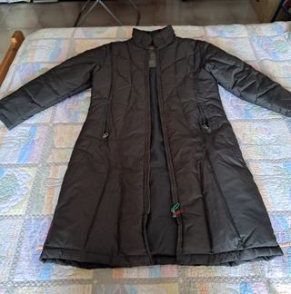 Prada Piumino Lungo Marrone Tg 44 Originale