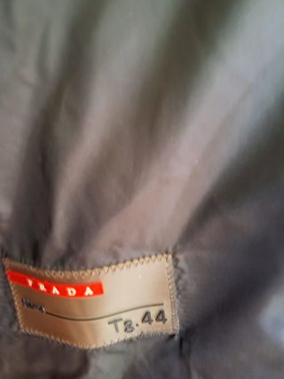 Prada Piumino Lungo Marrone Tg 44 Originale