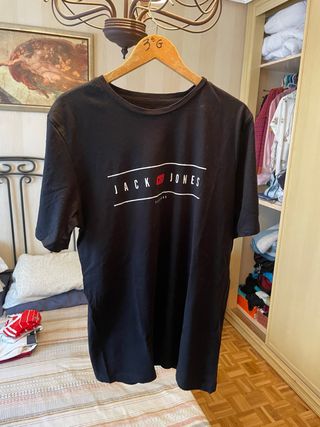 Camiseta Jack & Jones Negra Talla G
