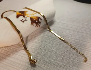 Cadena bañada en oro 14k