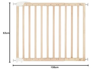 Barrera de seguridad madera Badabulle Deco Pop