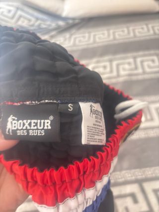 Boxeur Des Rues Pantalón de Boxeo Negro Multicolor