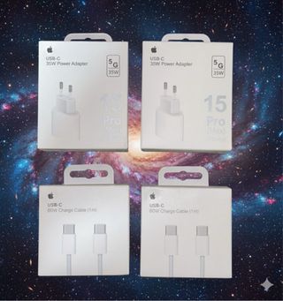 Pack 3 Cables USB-C 60W + 3 Adaptadores 