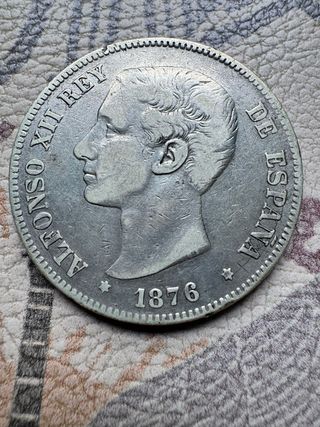 5 Pesetas 1876 *76 