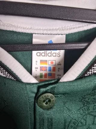 Camiseta deportivo coruña feiraco verde años 90