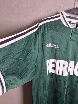 Camiseta deportivo coruña feiraco verde años 90