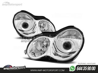 FAROS DELANTEROS LUPA PARA MERCEDES CLASE C W203
